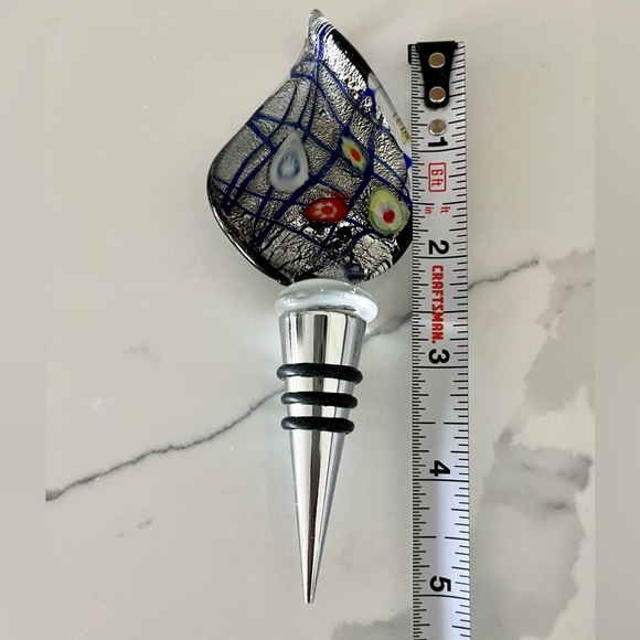 NEW Italian Murano Glass Wine Stopper - Picture 3 of 9